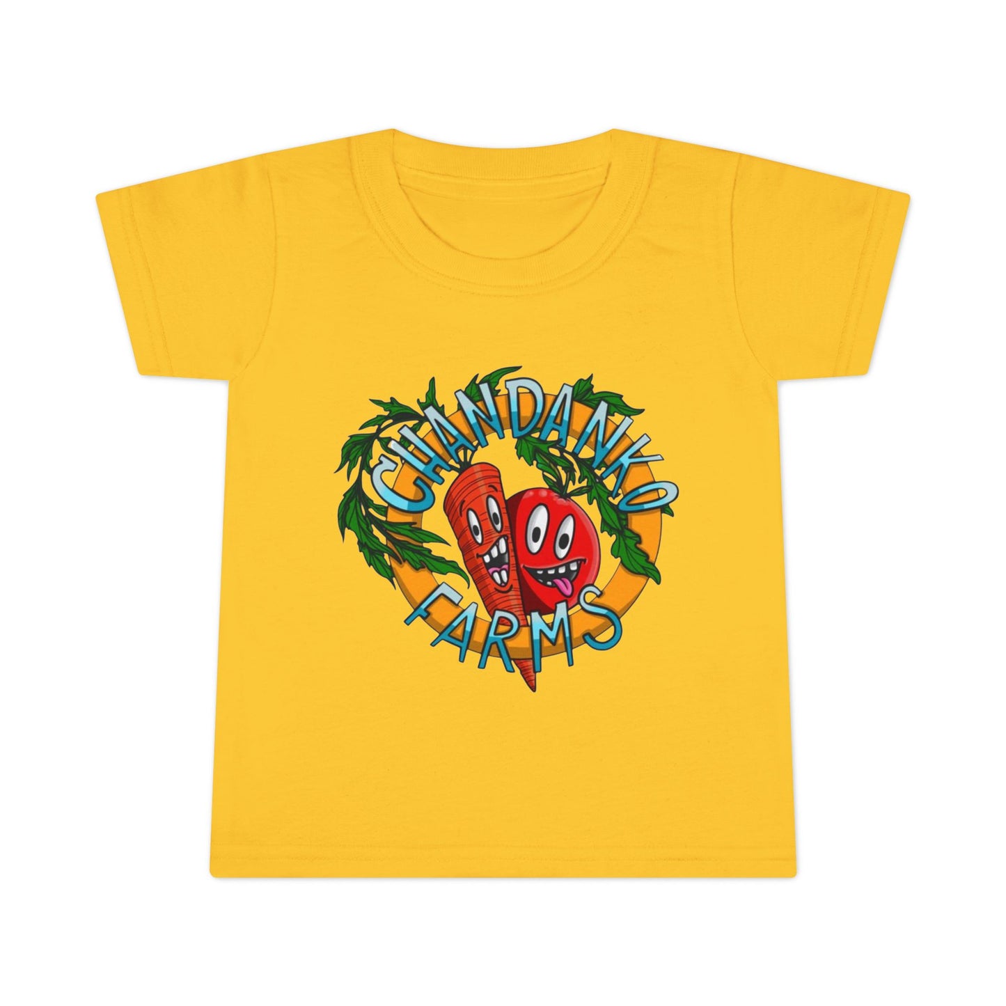 Toddler T-Shirt — Granddad Farms Cute Cartoon Veggies Tee
