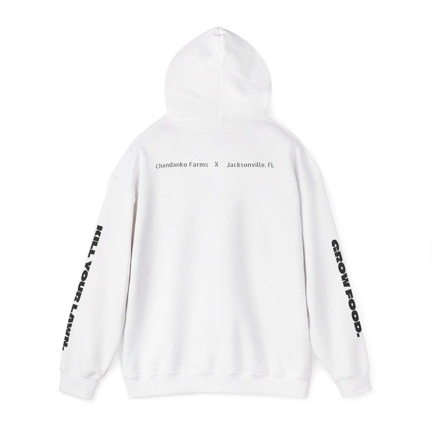 "I'd Pickle That" Graphic Hoodie – 'Kill Your Lawn / Grow Food' Sleeve Design