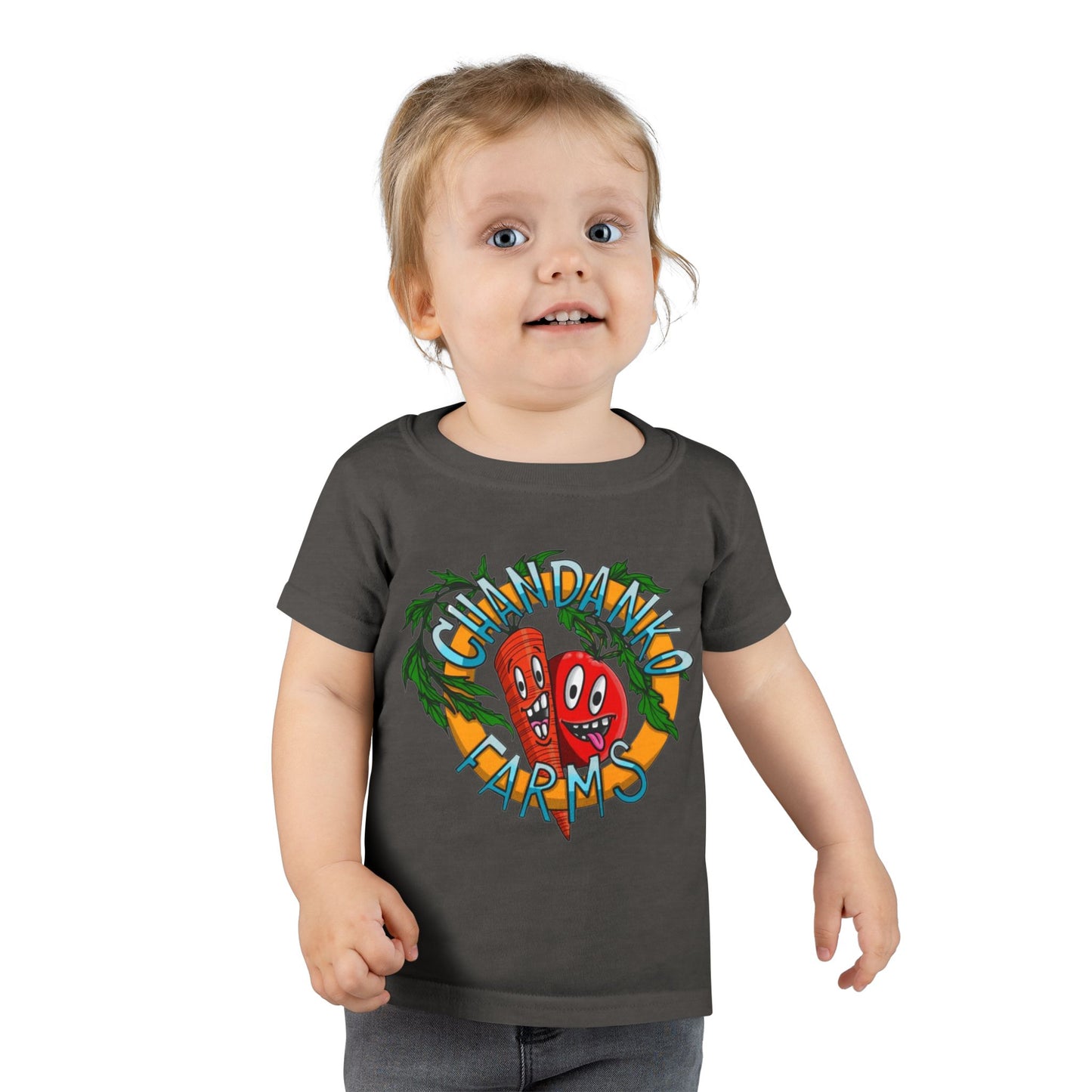 Toddler T-Shirt — Granddad Farms Cute Cartoon Veggies Tee