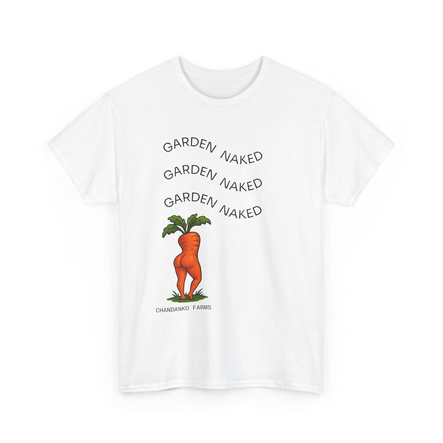 Garden Naked Carrot T-Shirt — Funny Gardening Veggie Tee