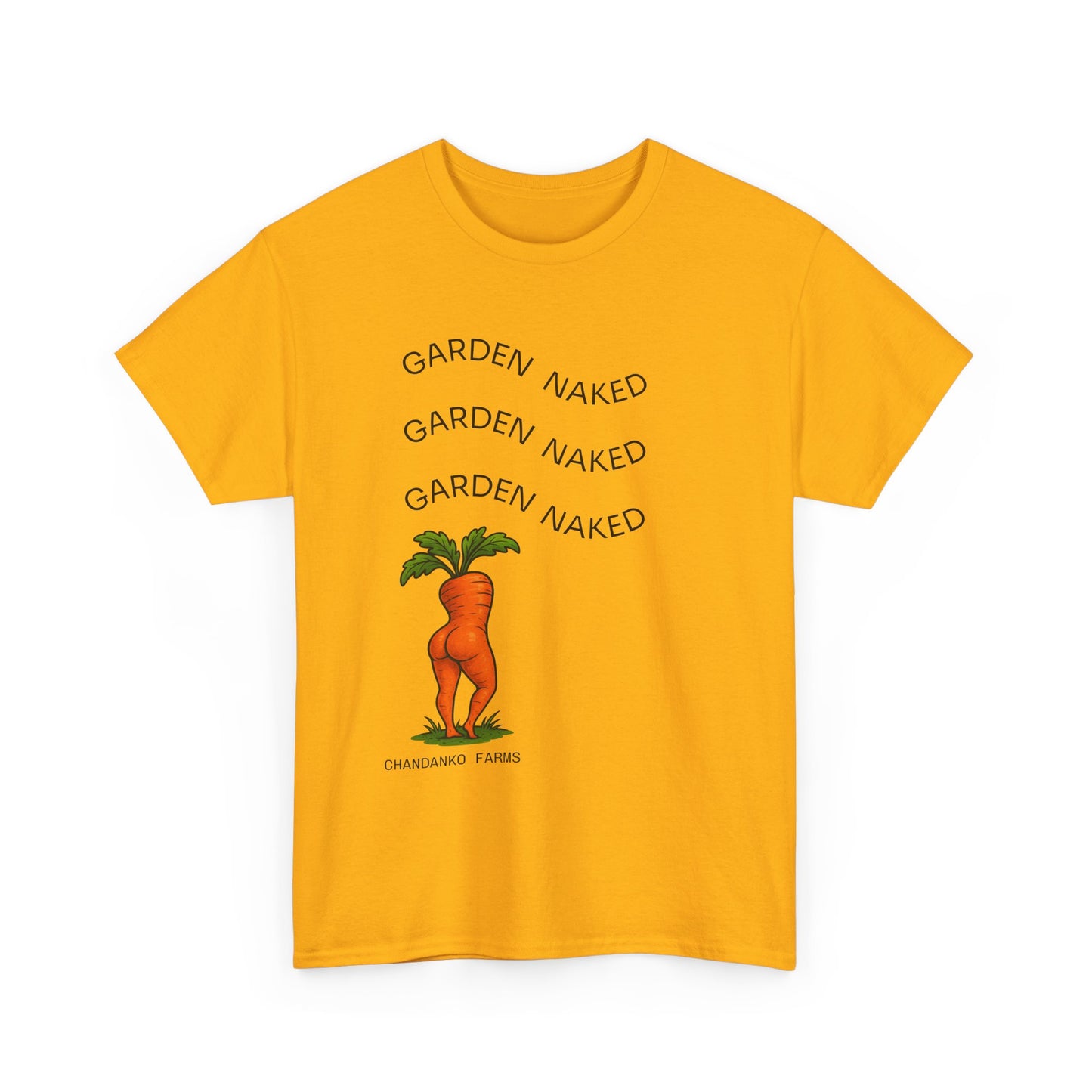 Garden Naked Carrot T-Shirt — Funny Gardening Veggie Tee