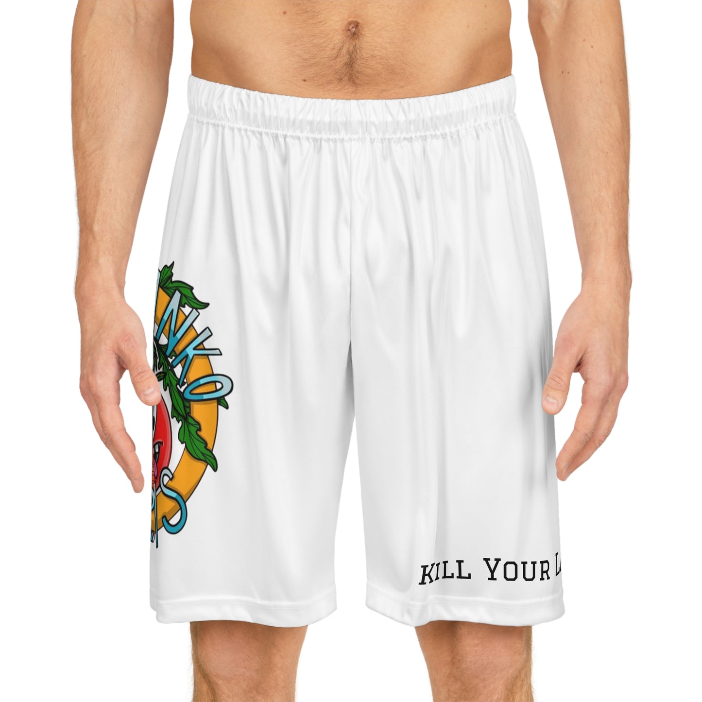 Kill Your Lawn Farmers Market Basketball Shorts — Grow Food AOP Athletic Shorts