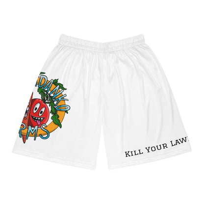 Kill Your Lawn Farmers Market Basketball Shorts — Grow Food AOP Athletic Shorts