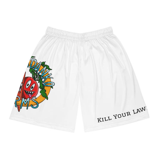 Kill Your Lawn Farmers Market Basketball Shorts — Grow Food AOP Athletic Shorts