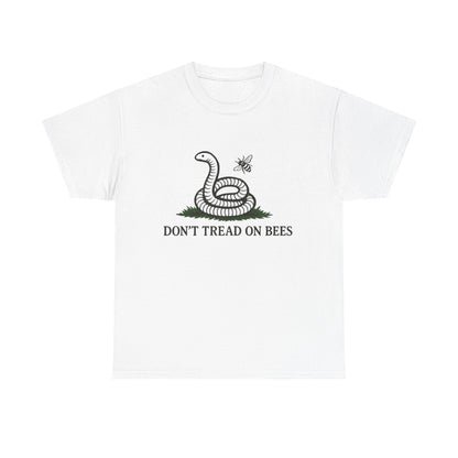 T-Shirt — "Don't Tread On Bees" Snake & Bee Graphic Tee (Chandanko Farms Florida)