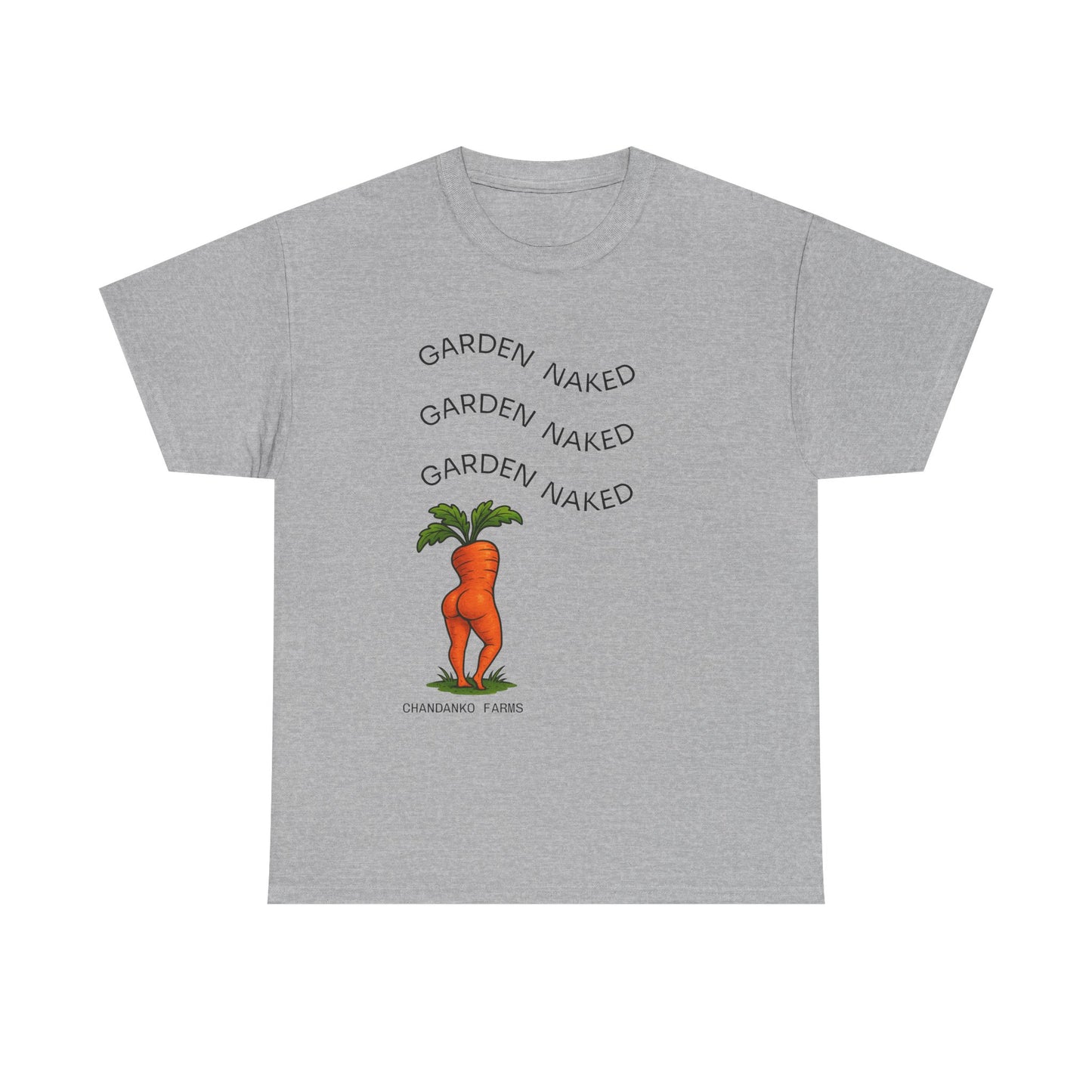 Garden Naked Carrot T-Shirt — Funny Gardening Veggie Tee