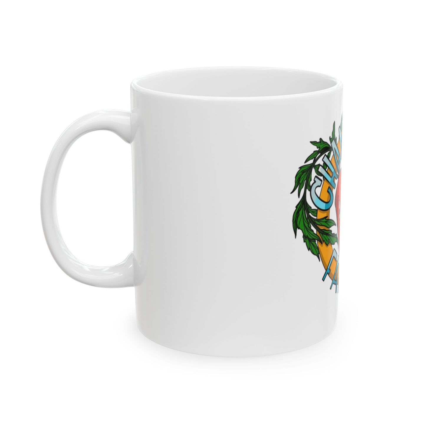 Chandanko Farms Logo Ceramic Coffee Mug – Funny Farm Logo 11oz/15oz