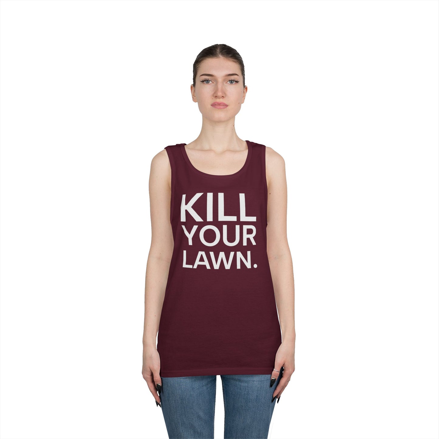 Tank Top — "Kill Your Lawn. Grow Food." Garden Activist Tee