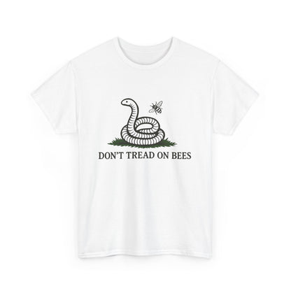 T-Shirt — "Don't Tread On Bees" Snake & Bee Graphic Tee (Chandanko Farms Florida)