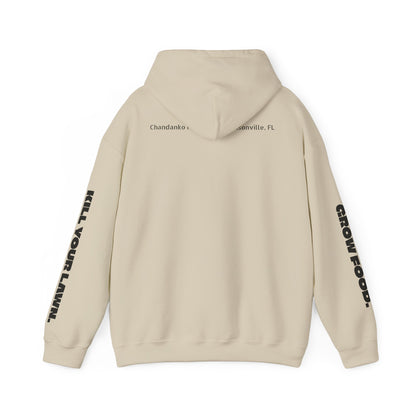 "I'd Pickle That" Graphic Hoodie – 'Kill Your Lawn / Grow Food' Sleeve Design