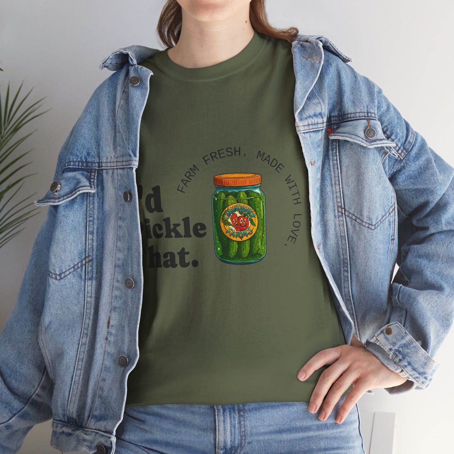 T-Shirt — "I'd Pickle That" Funny Pickle Jar Graphic Tee