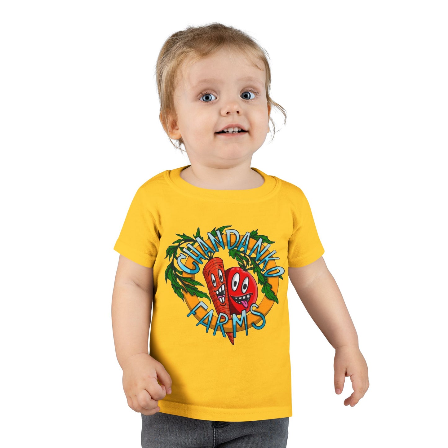 Toddler T-Shirt — Granddad Farms Cute Cartoon Veggies Tee