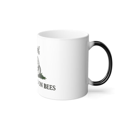 Don't Tread on Bees Color-Changing Mug — 11 oz Heat Reveal Bee & Snake Design