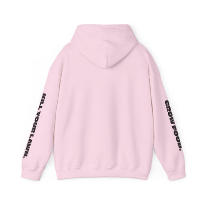 Chandanko Farms Logo Graphic Hoodie – 'Fill Your Lawn / Grow Food' Sleeve Design