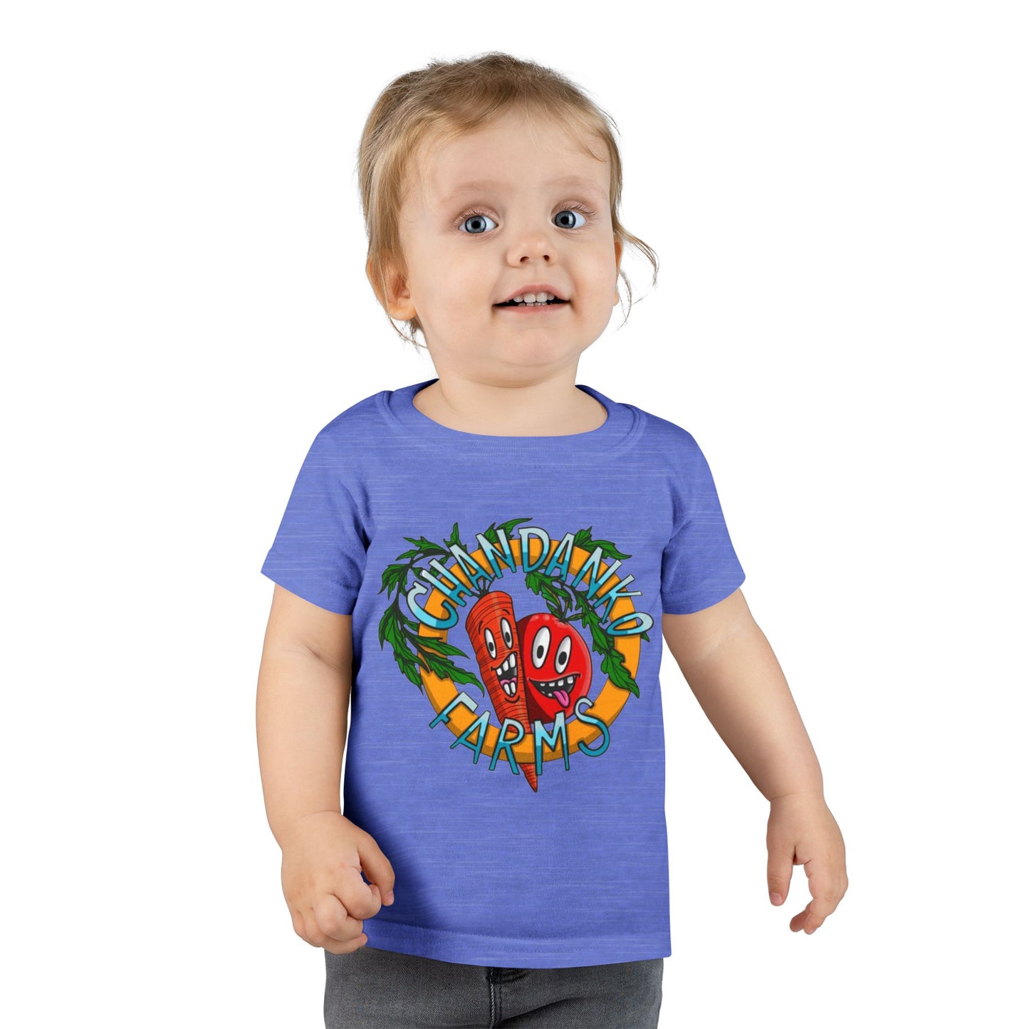 Toddler T-Shirt — Granddad Farms Cute Cartoon Veggies Tee