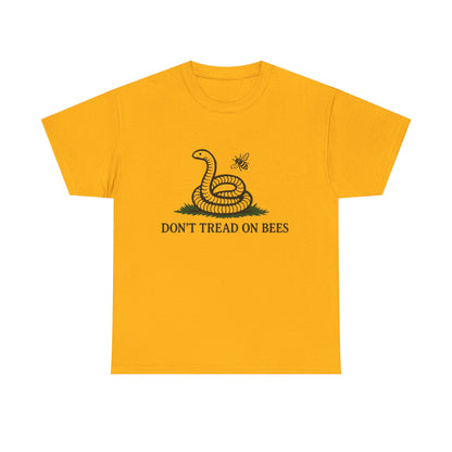 T-Shirt — "Don't Tread On Bees" Snake & Bee Graphic Tee (Chandanko Farms Florida)