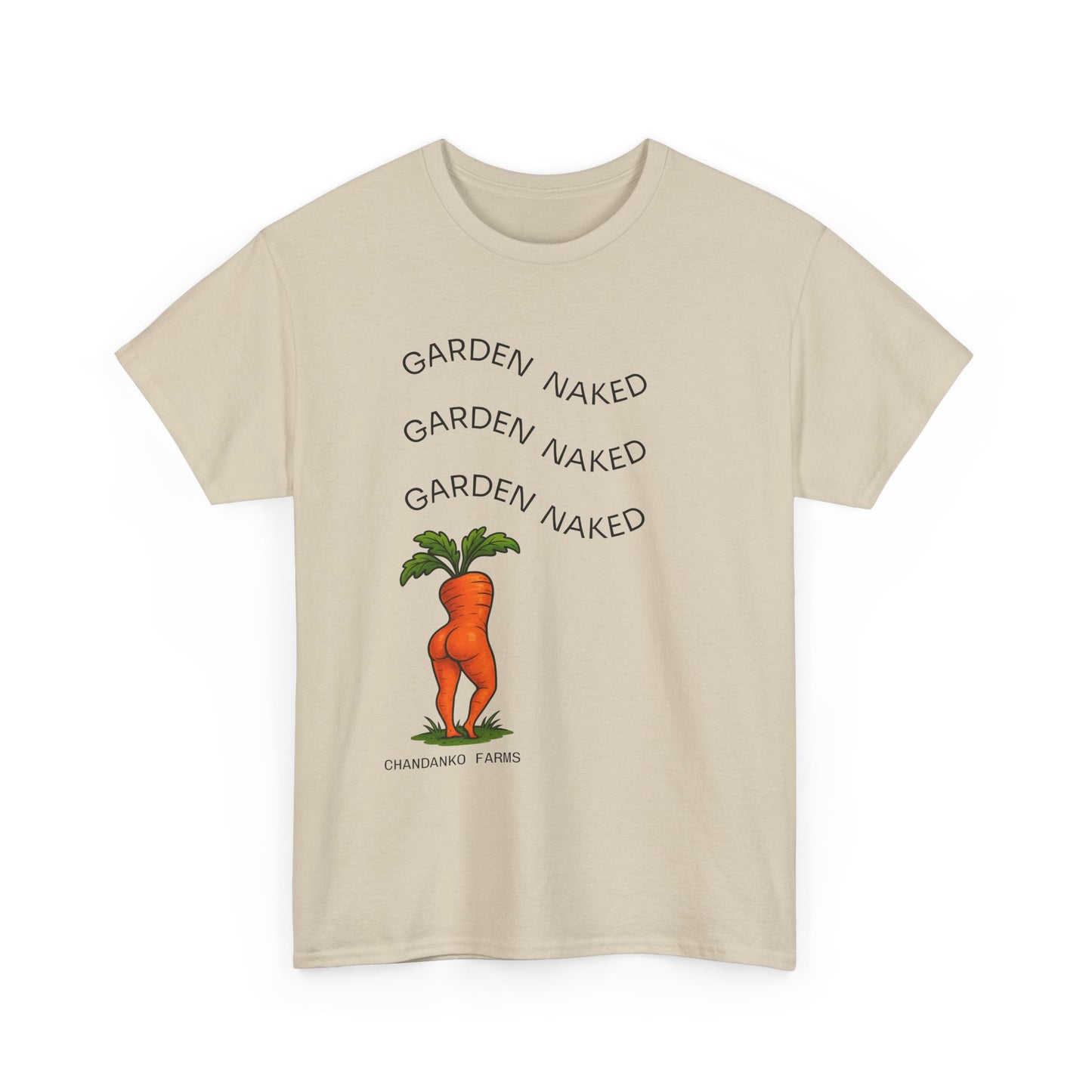 Garden Naked Carrot T-Shirt — Funny Gardening Veggie Tee