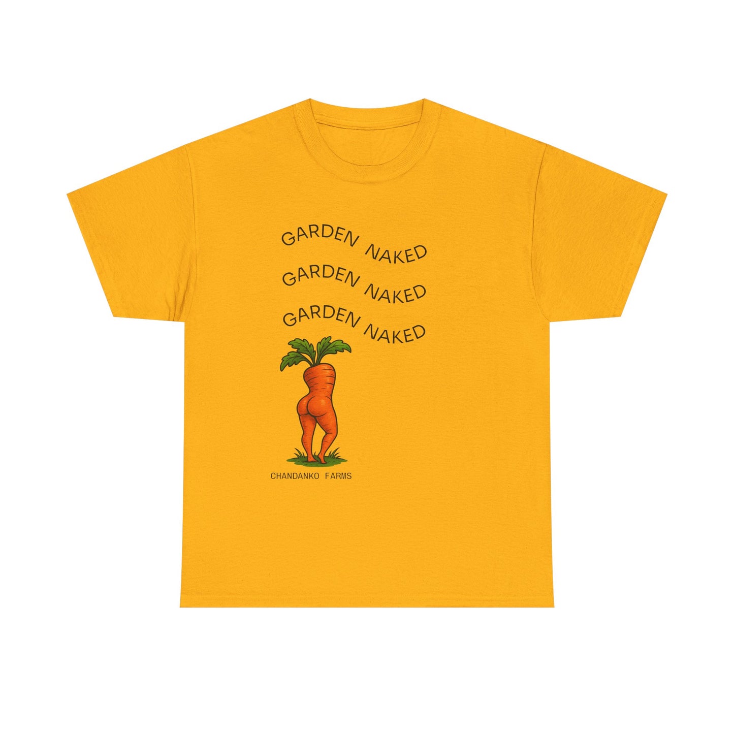 Garden Naked Carrot T-Shirt — Funny Gardening Veggie Tee