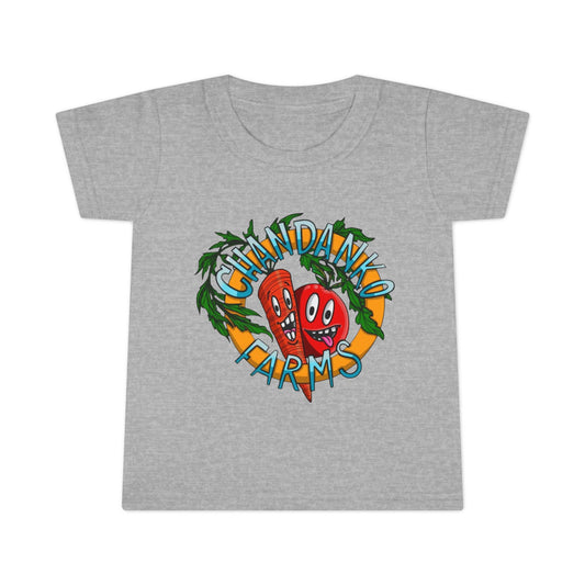 Toddler T-Shirt — Granddad Farms Cute Cartoon Veggies Tee