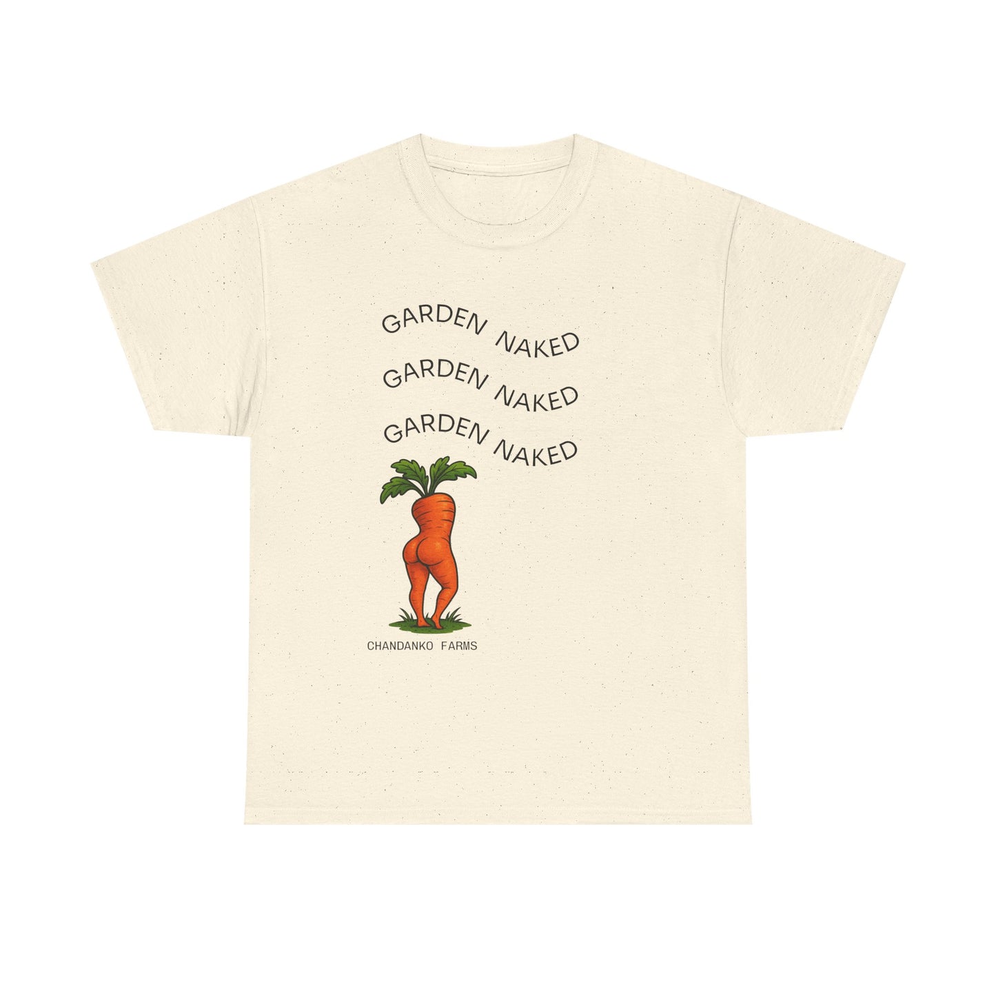 Garden Naked Carrot T-Shirt — Funny Gardening Veggie Tee