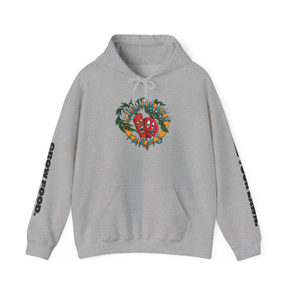 Chandanko Farms Logo Graphic Hoodie – 'Fill Your Lawn / Grow Food' Sleeve Design