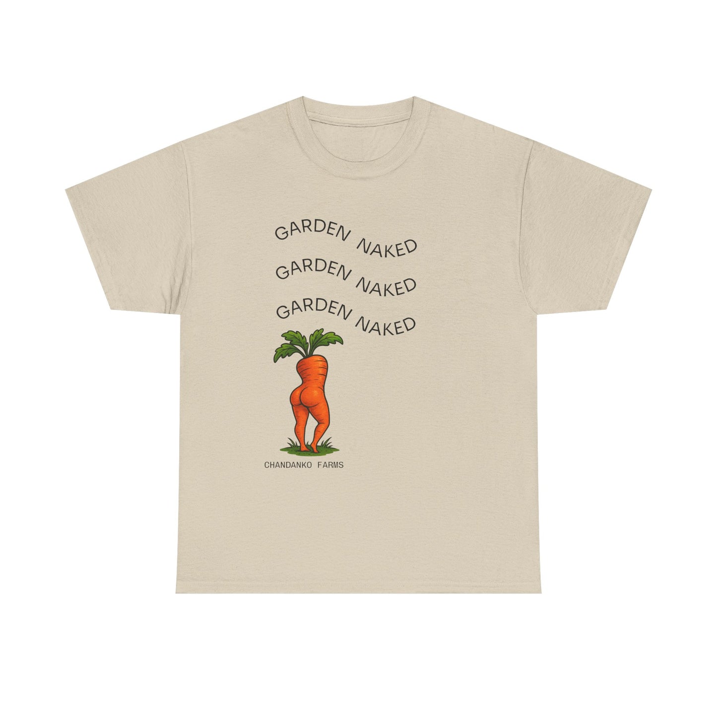 Garden Naked Carrot T-Shirt — Funny Gardening Veggie Tee