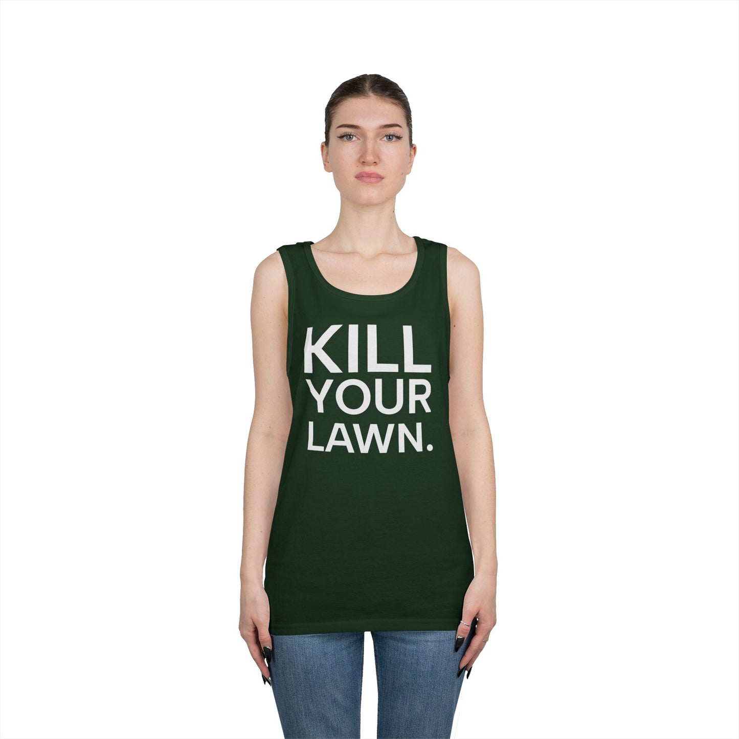 Tank Top — "Kill Your Lawn. Grow Food." Garden Activist Tee
