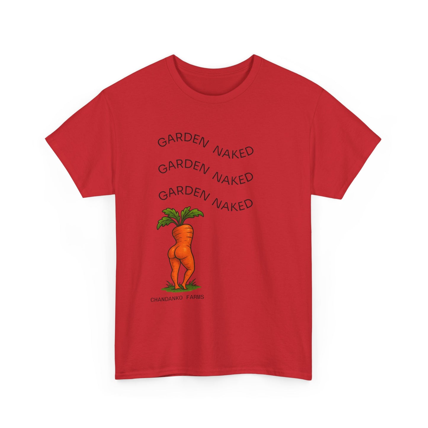 Garden Naked Carrot T-Shirt — Funny Gardening Veggie Tee