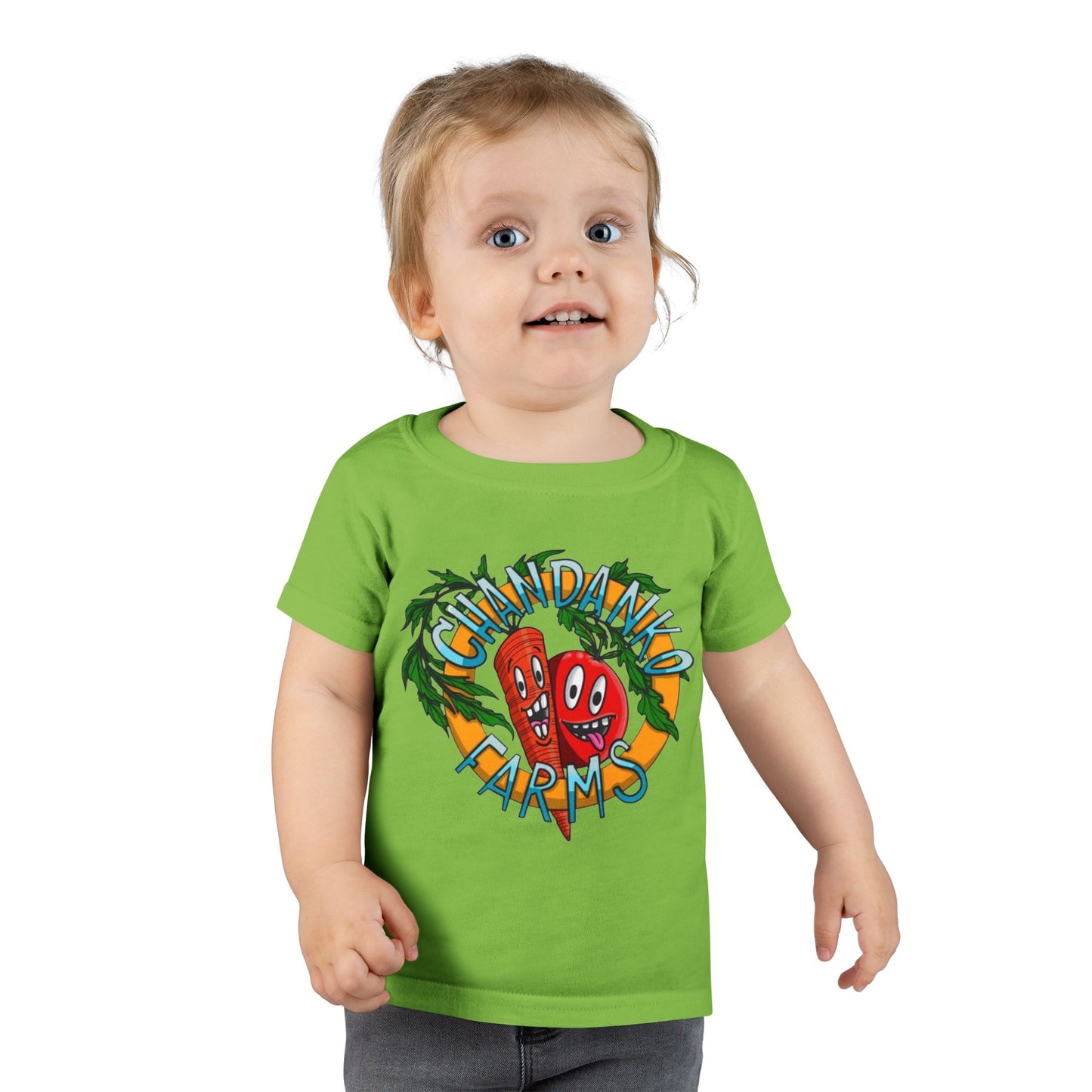 Toddler T-Shirt — Granddad Farms Cute Cartoon Veggies Tee