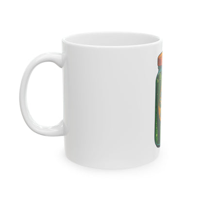 Pickle Jar Ceramic Mug — “Chandanko Farms” Vintage Pickle Label Coffee Cup (11oz/15oz)