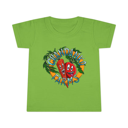 Toddler T-Shirt — Granddad Farms Cute Cartoon Veggies Tee