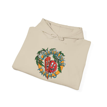 Chandanko Farms Logo Graphic Hoodie – 'Fill Your Lawn / Grow Food' Sleeve Design