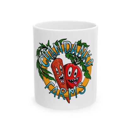 Chandanko Farms Logo Ceramic Coffee Mug – Funny Farm Logo 11oz/15oz